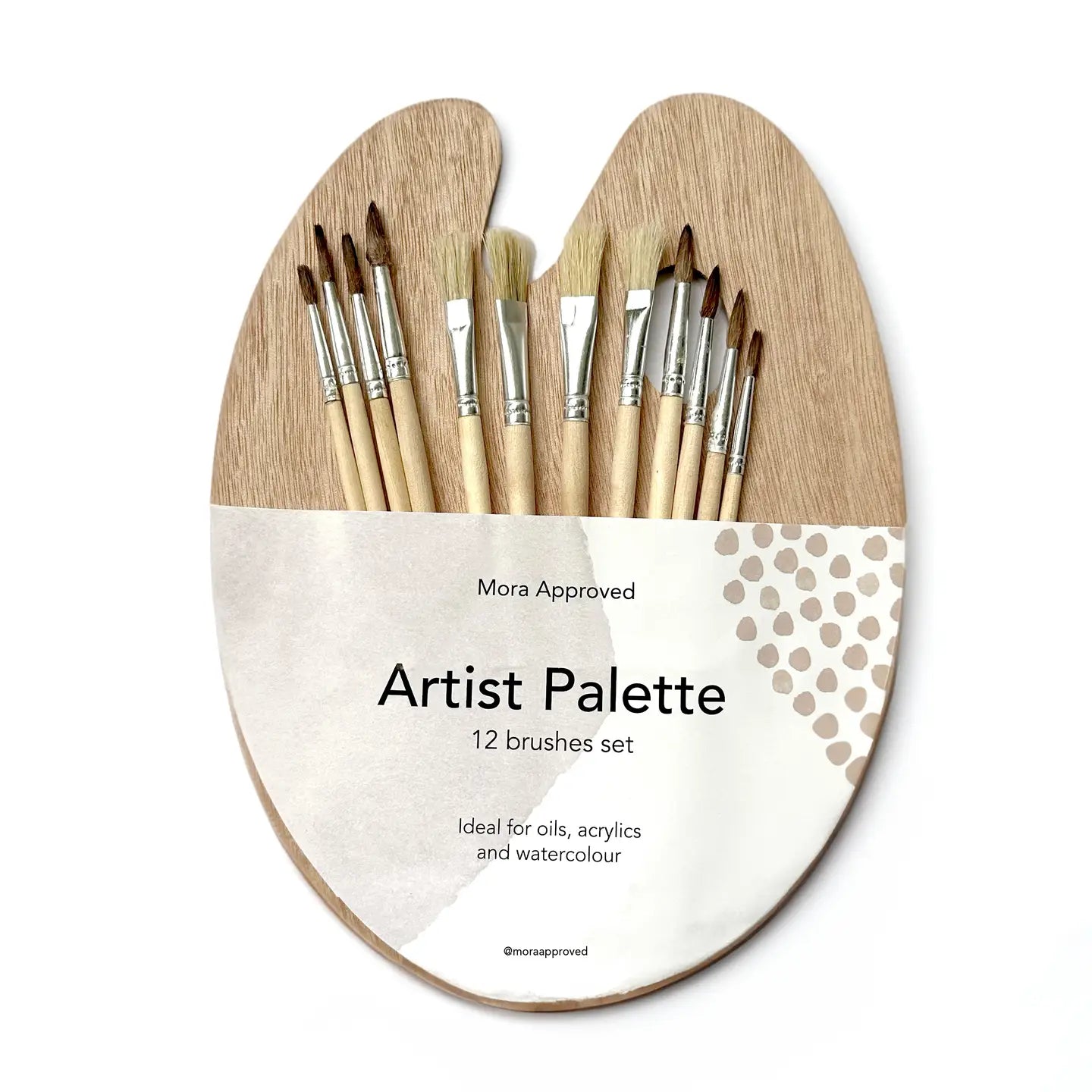 Artist Palette - Set with 12 Brushes