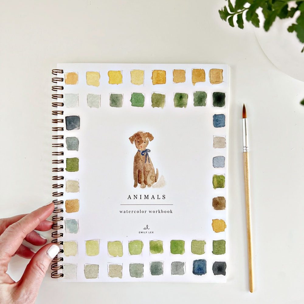 Emily Lex Studio- Animals Watercolor Workbook