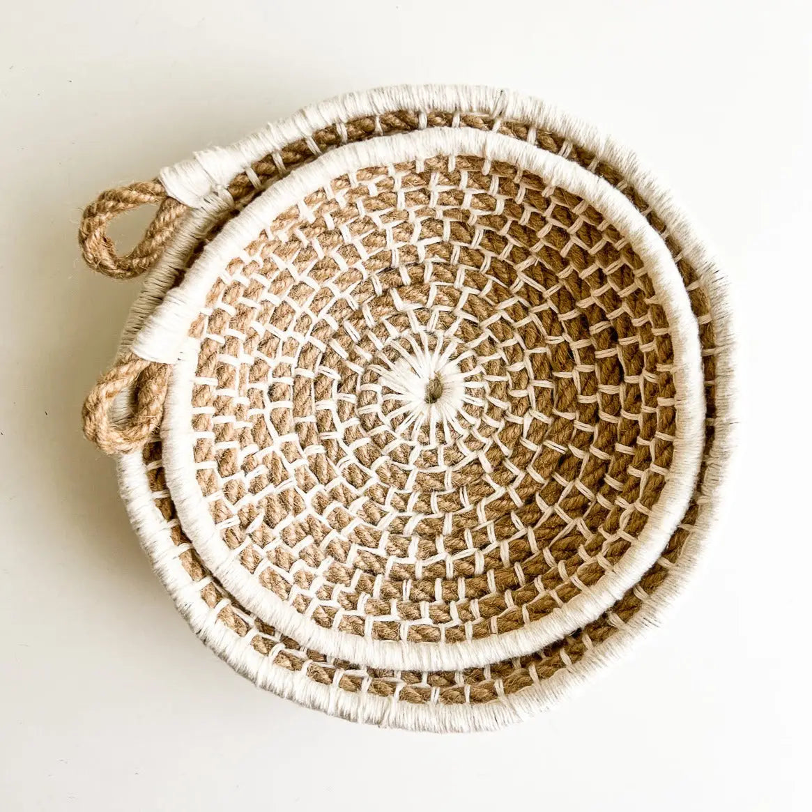 Naomi Nesting Bowls Kit Jute with Ivory