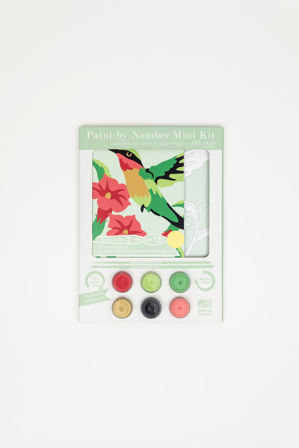 Hummingbird Mini Paint-By-Number Kit