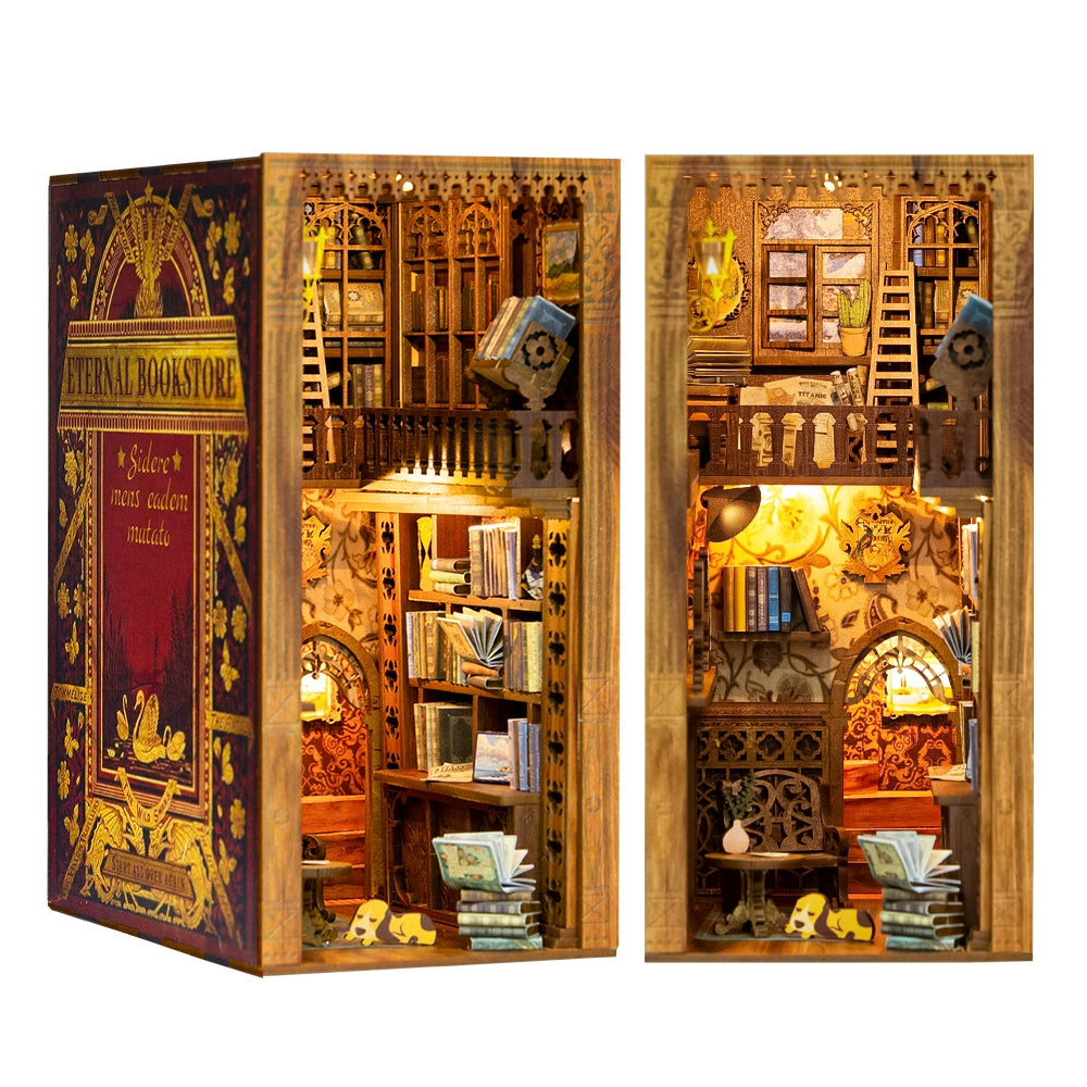 Diy Miniature House Book Nook Kit: Bookstore