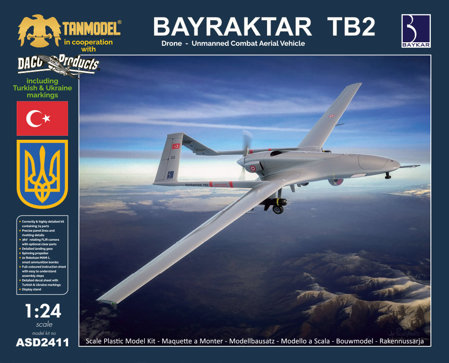1:24 DACO / TanModel TB2 Bayraktar Drone - DACASD2411