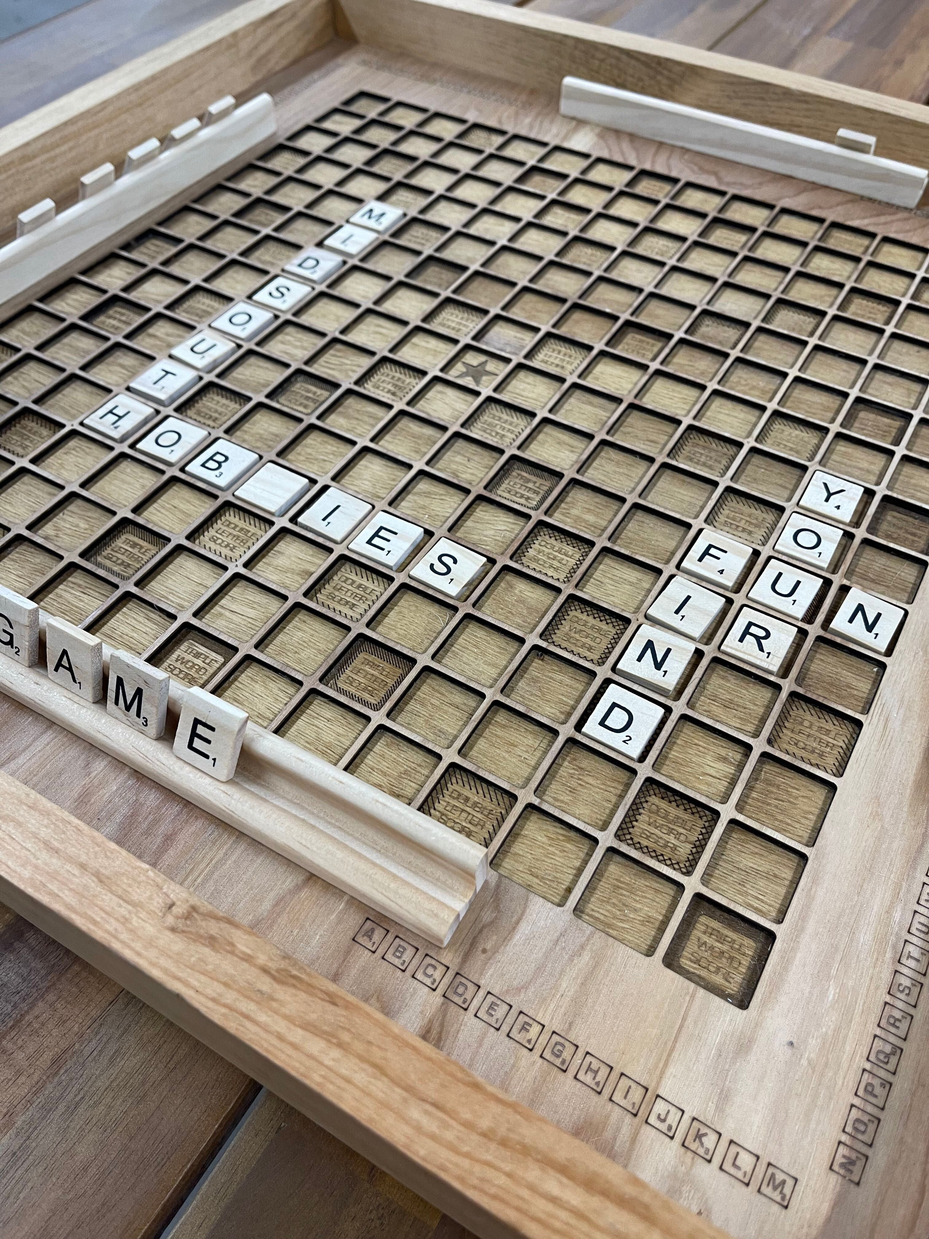 Handmade Wood Scrabble Board