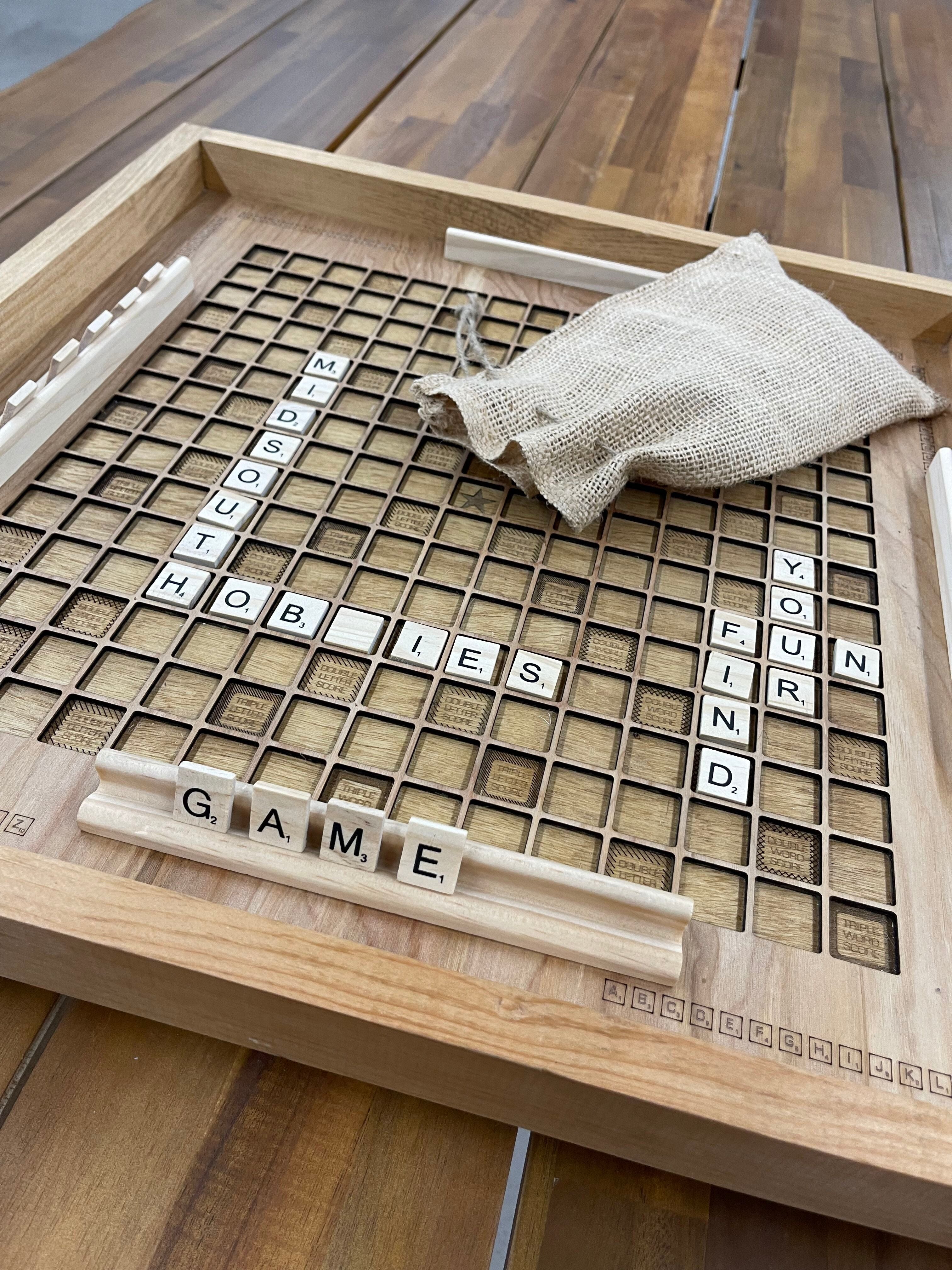 Handmade Wood Scrabble Board