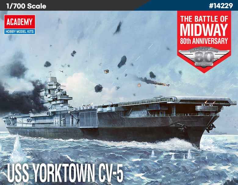 1/700 USS Yorktown CV5 Aircraft Carrier Battle of Midway 80th Anniversary - ACY-14229