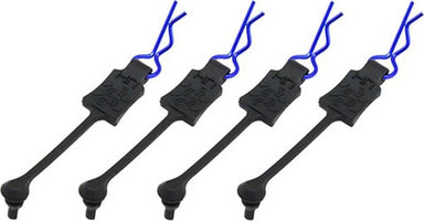 Hot Racing 1/10 Body Clip Retainers (Blue) (4)