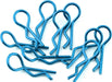 Yeah Racing Body Clips (Blue) (10) (1/10 or 1/8 Scale)