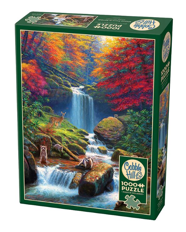 COH-40002	Mystic Falls in Autumn (Waterfalls/Raccoons/Deer) Puzzle (1000pc)