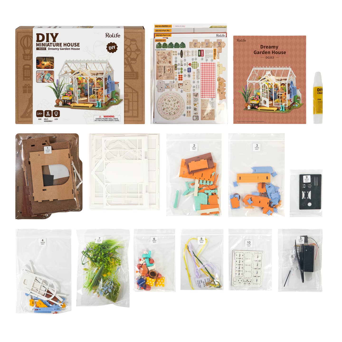 Diy Miniature House Kit: Dreamy Garden House