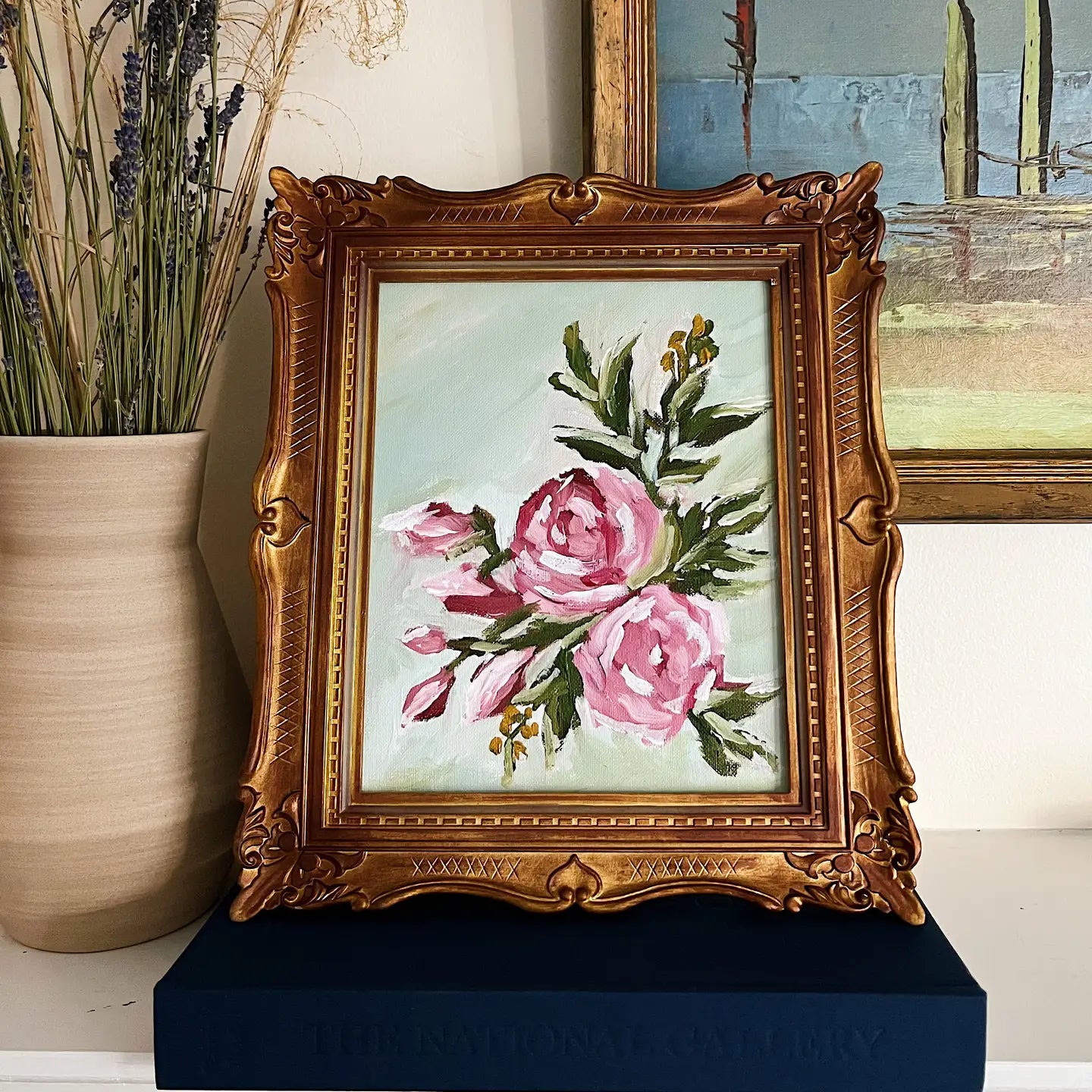 Abstract Roses Painting Kit, Impressionist Painting Kit
