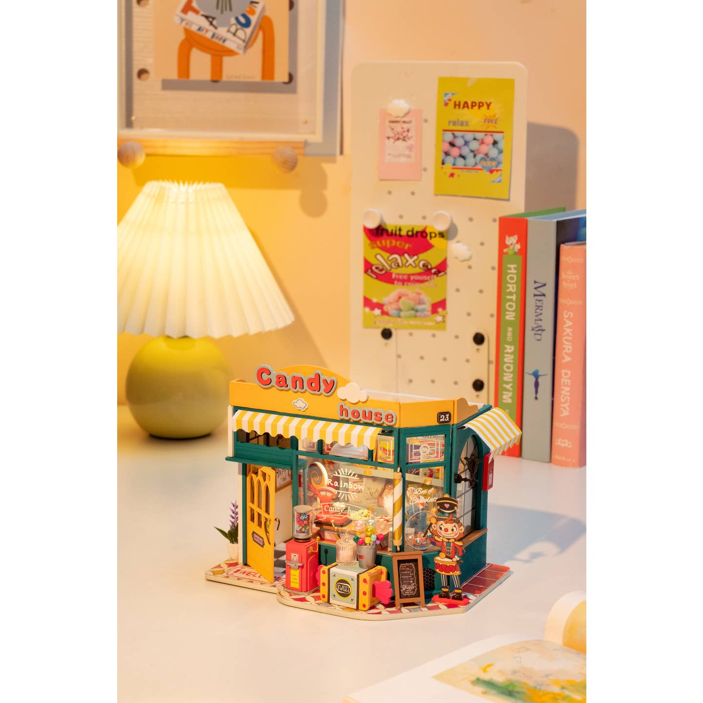 Diy Miniature House Kit: Rainbow Candy House