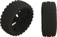 1/8 2HO Front/Rear 3.3 Pre-Mounted Tires, 17mm Hex, Black (2)