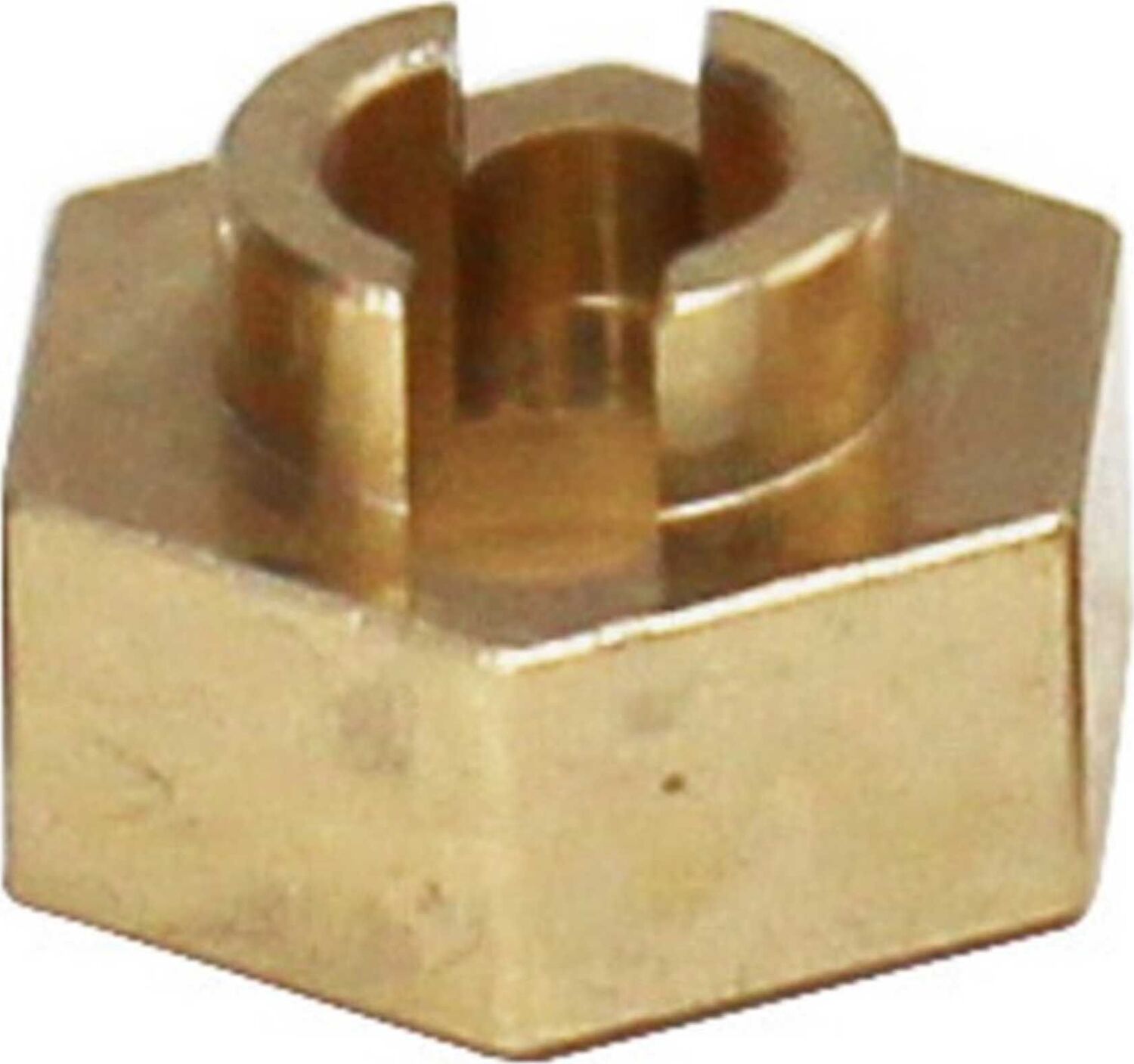 Brass Stock Wheels Hub, 7mm Hex: SCX24
