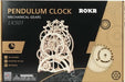 Mechanical Wood Models; Pendulum Clock - with wind-up