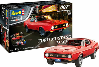 1/25 James Bond Ford Mustang I Car from Diamonds Are Forever Movie with paint and glue
