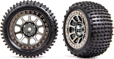 Tires & wheels, assembled (2.2" black chrome wheels, Alias® 2.2" tires) (2) (Bandit® rear, medium compound with foam inserts)