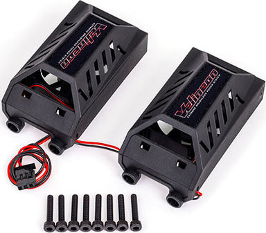 Dual Cooling Fan Kit, Low Profile (with Shroud) (fits #3491 Motor)