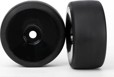 Tires & wheels, assembled, glued (black, dished wheels, slick tires (S1 compound), foam inserts) (front) (2)