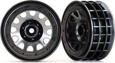 Wheels, Method 105 2.2" (black chrome, beadlock) (beadlock rings sold separately)