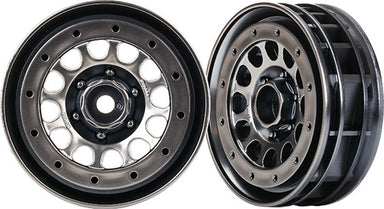 Wheels, Method 105 1.9" (black chrome, beadlock) (beadlock rings sold separately)