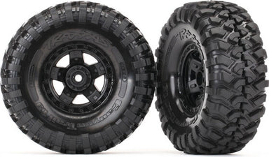 Tires and wheels, assembled, glued (TRX-4 Sport wheels, Canyon Trail 1.9 tires) (2)