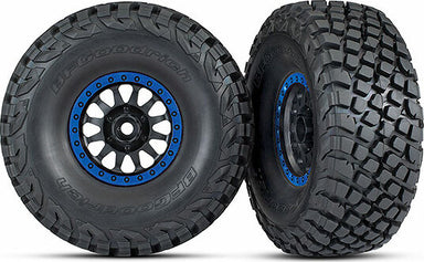 Tires And Wheels, Assembled, Glued (Method Racing Wheels, Black with Blue Beadlock, Bfgoodrich® Baja Kr3 Tires) (2)