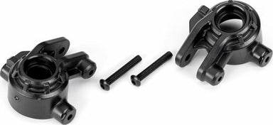 Steering Blocks, Extreme Heavy Duty, Black (Left and Right)/ 3X20Mm Bcs (2) (For Use with #9080 Upgrade Kit)