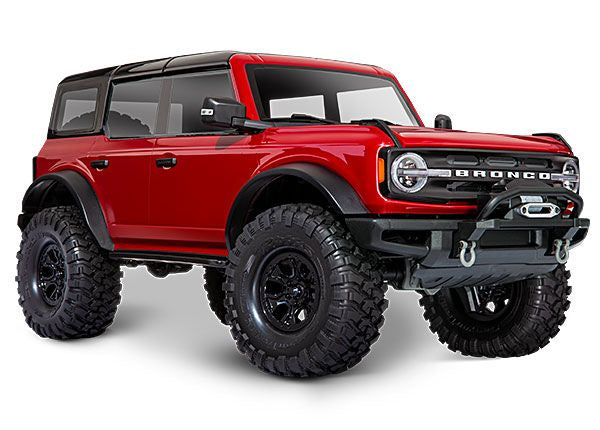 92076-4  RED TRX-4® Scale and Trail® Crawler with Ford® Bronco Body: 4WD Electric Truck with TQi™