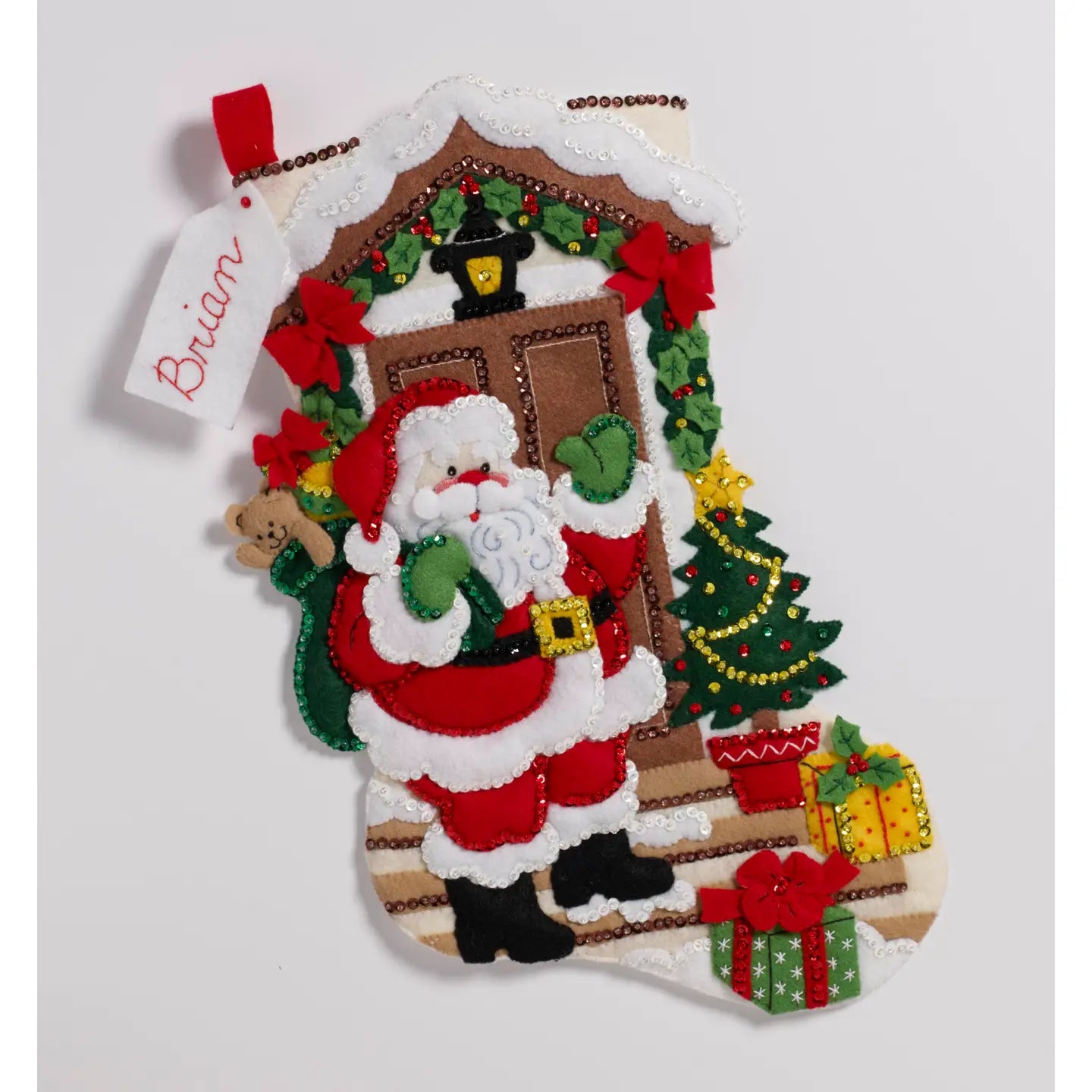 Bucilla Santa Is Here Felt Stocking 18"