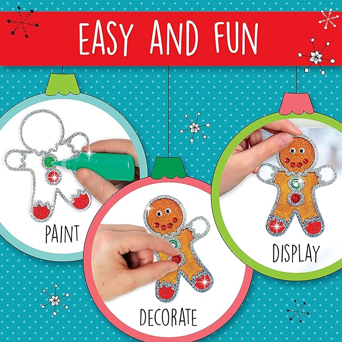 Holiday Easy Sparkle Window Art Diy Craft Kit For Kids