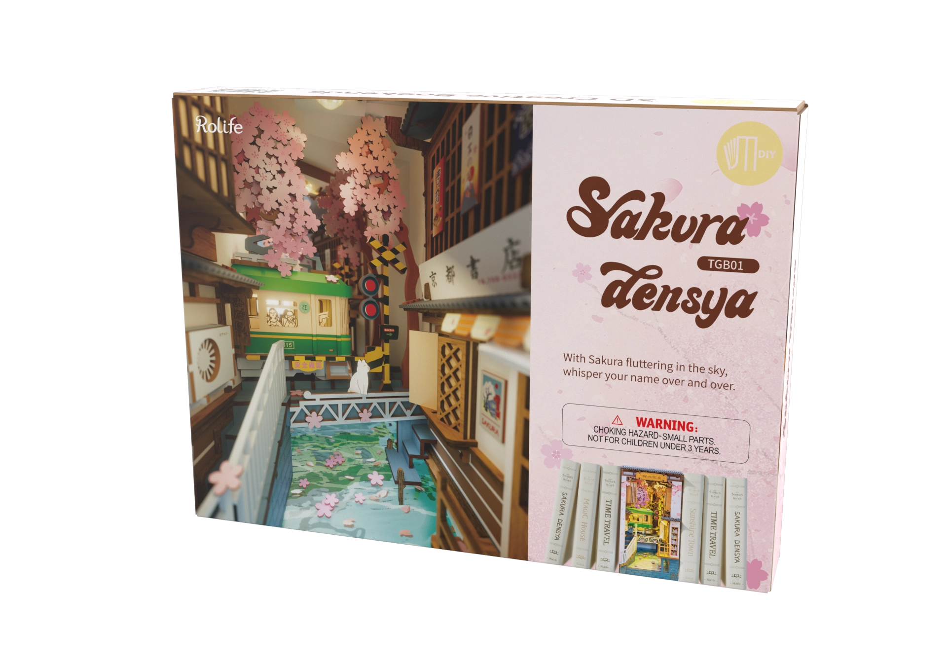 Robotime DIY House Sakura Densya Book Nook