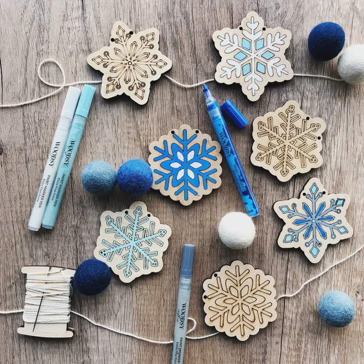 Diy Craft Kit - Snowflake Garland