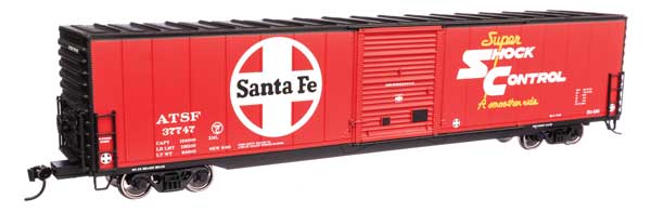 910-3353 60' Pullman-Standard Single Door Auto Parts Boxcar - Ready to Run -- Santa Fe #37747