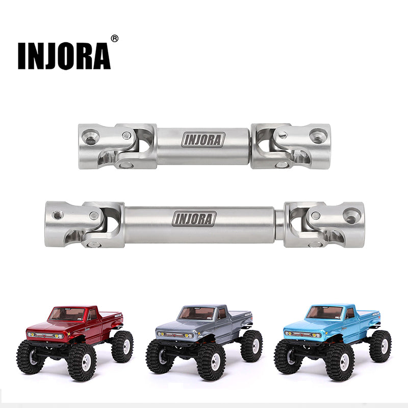 INJORA Stainless Steel Drive Shafts for 1/18 Redcat Ascent-18