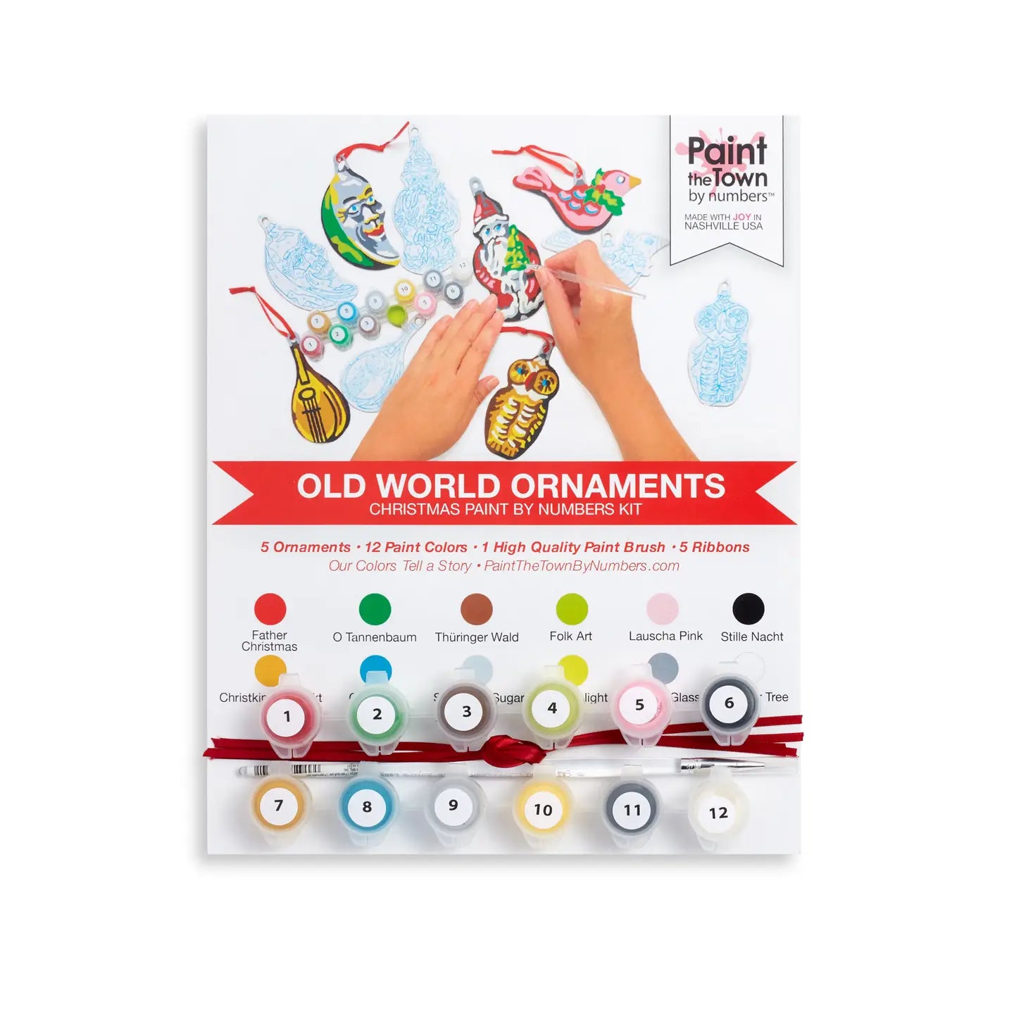 Old World Christmas Ornaments Paint by Number Kit