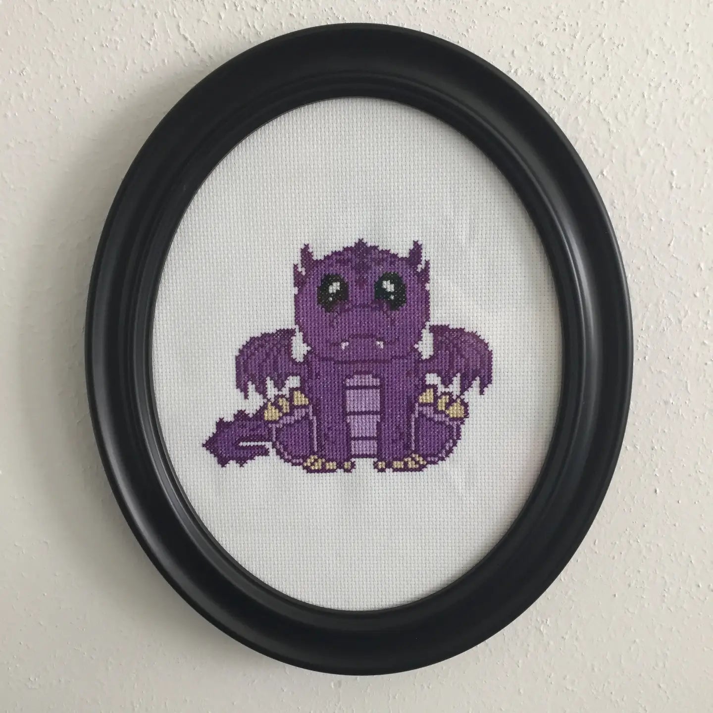 Purple Dragon Counted Cross Stitch Diy Kit