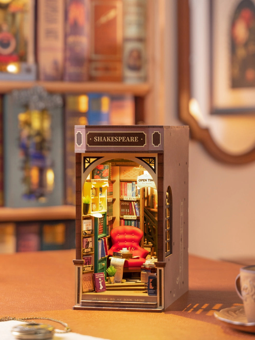 Diy Miniature House Book Nook Kit: Bookstore