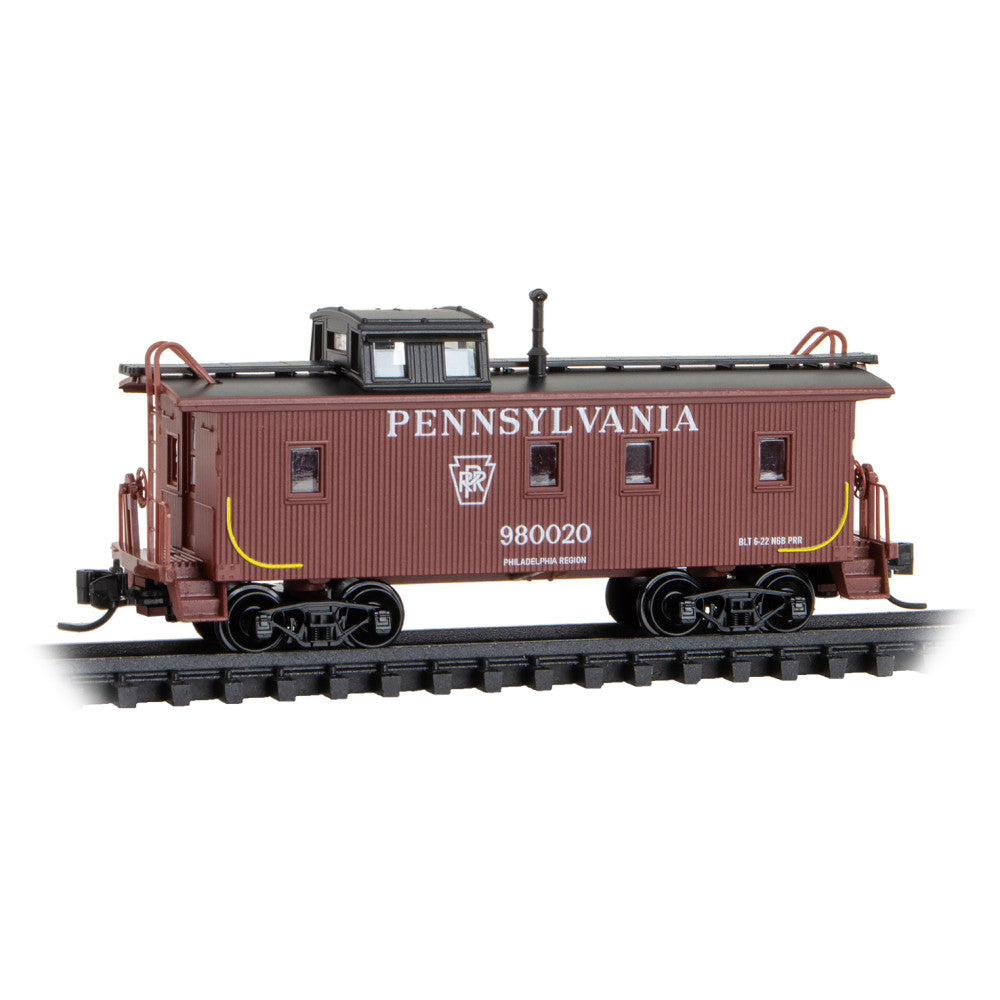 05000260 N Pennsylvania 34'Wood Sheathed Caboose, w/ Slanted Cupola