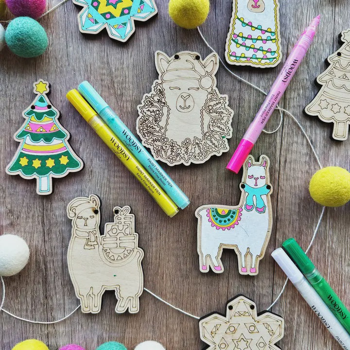 Diy Holiday Craft Kit - Fa-La-Llama Garland