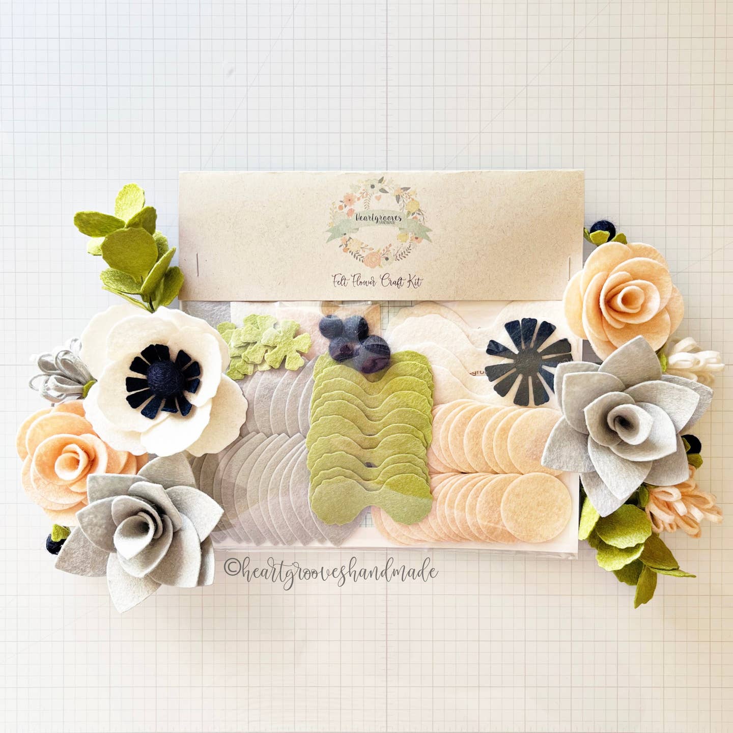 Felt Flower Craft Kit | Anemone Arrangement