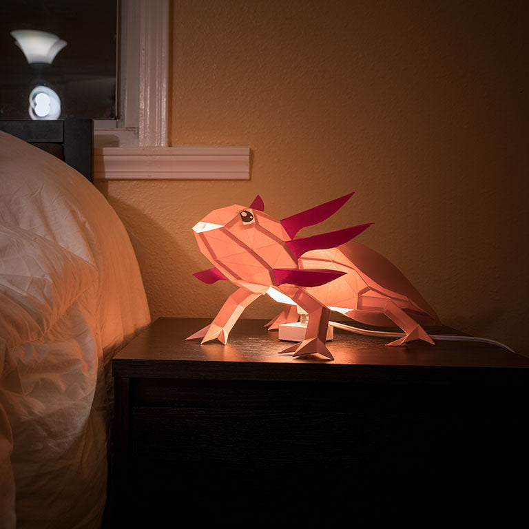 AXOTPI Axolotl 3D Origami Model Papercraft, Animal Lamp