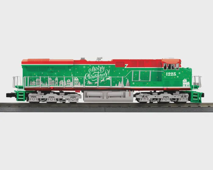 MTH30212381	 O ES44AC Imperial Diesel Engine With Proto-Sound 3.0 - Christmas Cab No. 1225