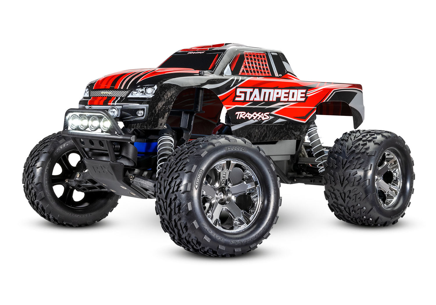 TRAXXAS Stampede: 1/10 Scale Monster Truck (RED) - 36054-1