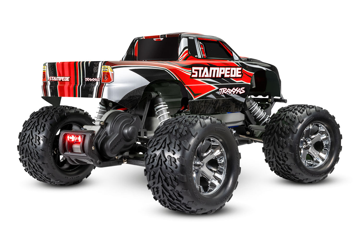 TRAXXAS Stampede: 1/10 Scale Monster Truck (RED) - 36054-1