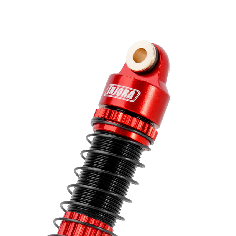 INJORA 53mm Threaded Oil Shocks for 1/18 Redcat Ascent18 - 4pcs red