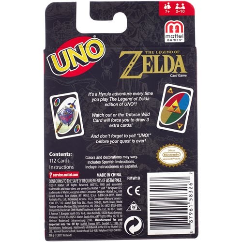 The Legend of Zelda Uno Game