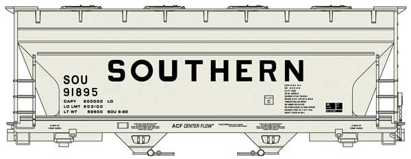 2213 ACF 2-Bay Covered Hopper - Kit -- Southern Railway