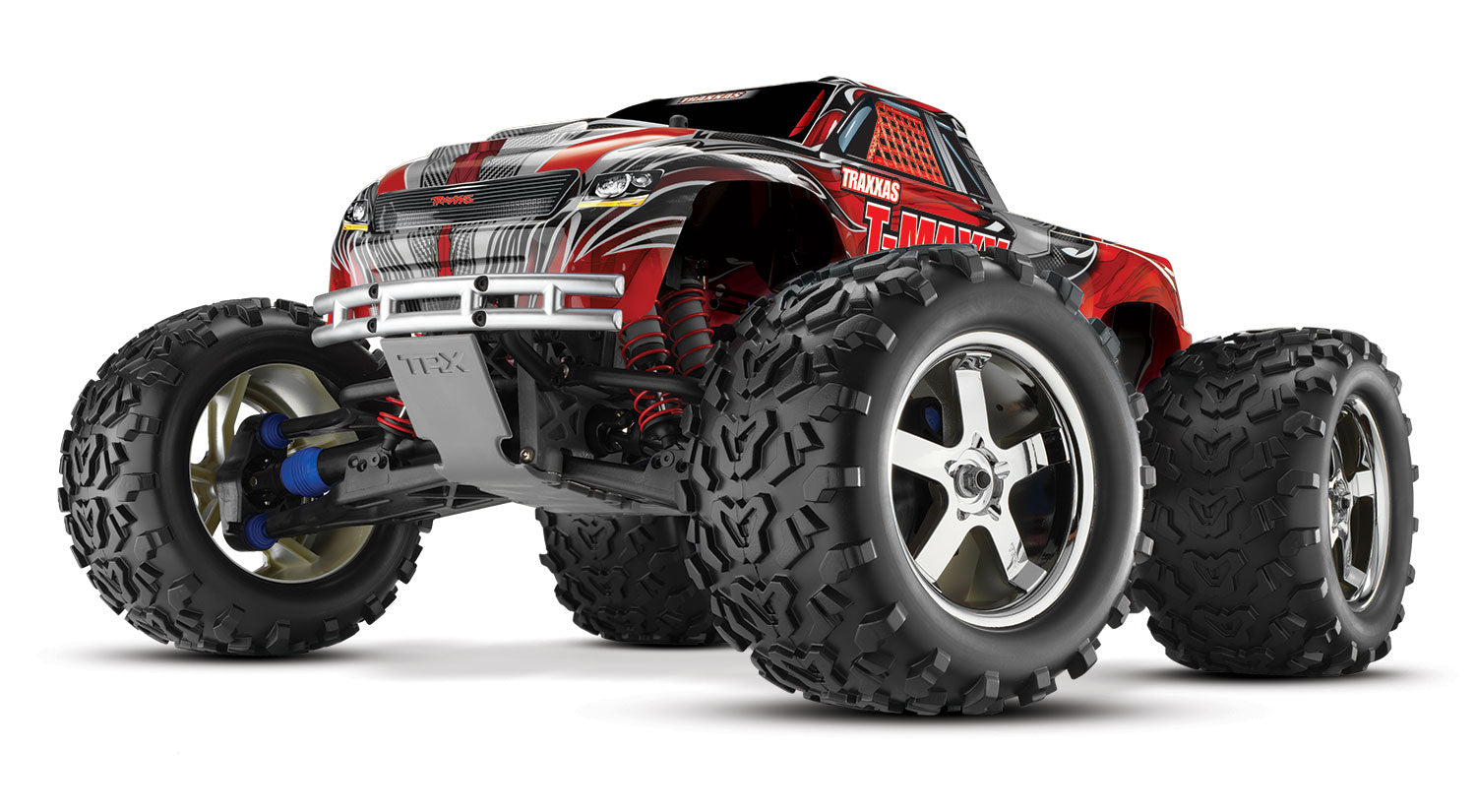 49077-3  Red T-Maxx® 3.3: 1/10 Scale Nitro-PoweRed 4WD Maxx® Monster Truck with TQi™