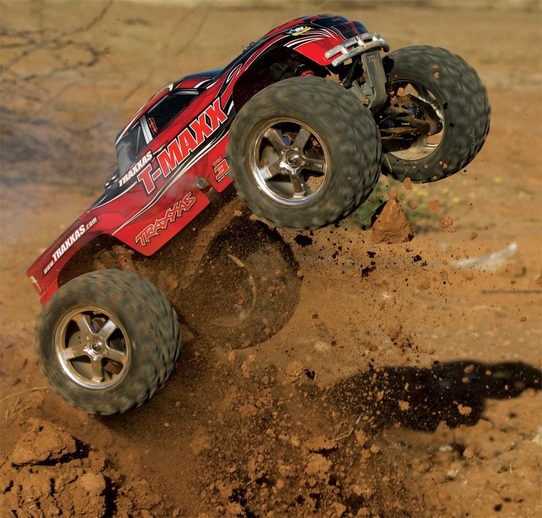 49077-3  Red T-Maxx® 3.3: 1/10 Scale Nitro-PoweRed 4WD Maxx® Monster Truck with TQi™