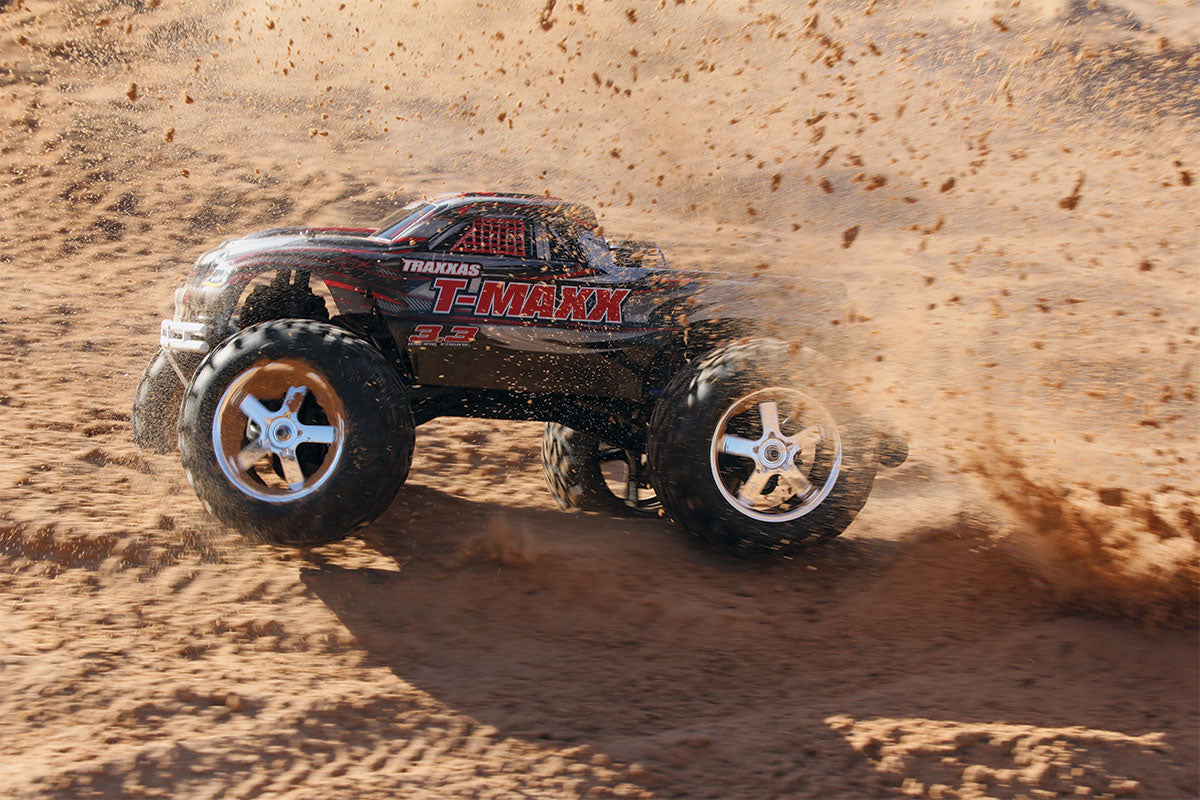 49077-3 White T-Maxx® 3.3: 1/10 Scale Nitro-PoweRed 4WD Maxx® Monster Truck with TQi™